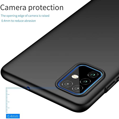 Image of Mobile Back Cover Case for Samsung Galaxy A71, Sm-A715F /Ds, Sm-A715F /Dsn, Sm-A715F /Dsm (Silicone Case|CameraProtection|Black SC1510)