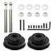 Saihisday 2Pcs 2.36in/62mm Quick Latch Hood Pins, Universal Aluminum Alloy Hood Pin Kit, Black M Quick Release Latch Push Button Lock Clip Kit for Auto Car Quick Release Hood Bonnet Pins