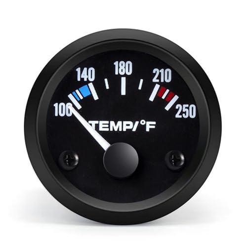 BYYOUIV 2" Water Temperature Gauge with Sensor 100-250℉ Digital Thermometer for Cars