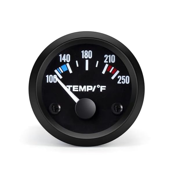 2-Inch Water Temperature Gauge 100–250°F | White LED