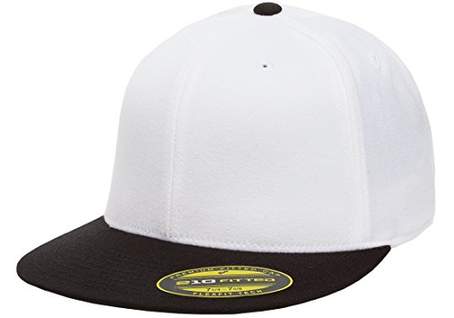 Image of Flexfit Premium 210 Fitted Flat Brim Baseball Hat