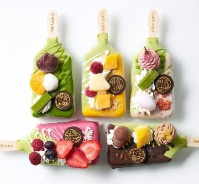 (伊藤久右衛門)抹茶パフェアイスバー 5本入 宇治抹茶を使用した贅沢なアイスバー