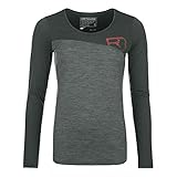Ortovox 150 Cool Logo LS Langarmshirt Damen, Damen, Langärmliges Shirt, 84045, grün (Green Pine), M