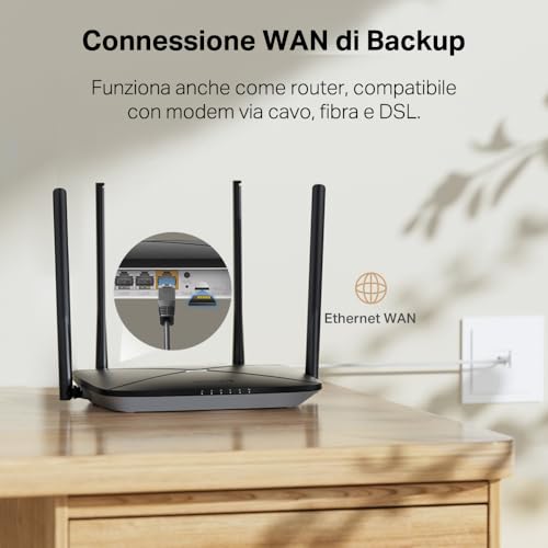 Foto Mercusys MB115-4G Router WiFi con Sim 9