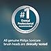 Philips Sonicare G3 Two-in-One - Genuine Replacement Electric Toothbrush Heads, Black, 2 Pack, HX9052/95