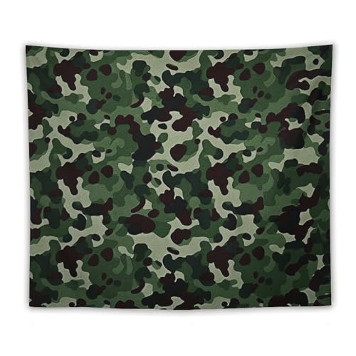 Tapiz para colgar moderno de 152x127 cm, decoración de camuflaje para dormitorio y sala