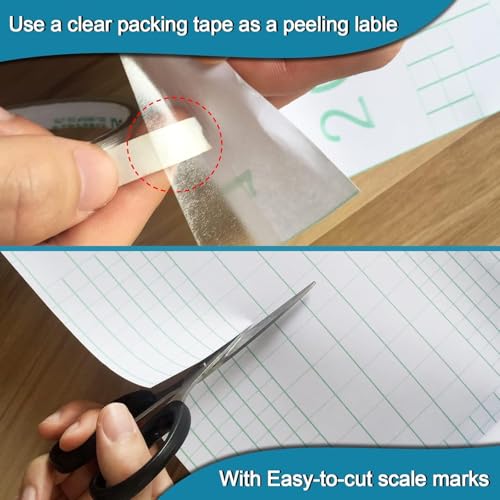 Image of WALLFLY Wall Protection Sheet- Clear Contact Paper Furniture Liner, Transparent Kitchen Backplash Proof | Peel & Stick Cover for Counters - Kitchen Furniture and Walls | (24 X 200 Inch)