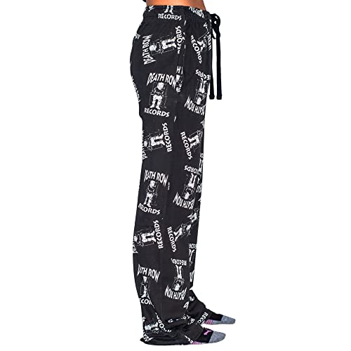 Ripple Junction Deathrow Records Logo Toss Adult Sleep Lounge Pants2