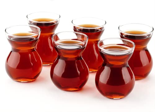 The BuyBox - Set di 6 graziosi bicchieri da whisky, cognac, liquore, sherry e snifter, 145 ml
