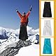 Ultraleichter, dünner Regenrock, wasserdicht, leicht, 15D-Nylon, Kilt-Regenhose, Wandern, multifunktional, halber Poncho, atmungsaktiv, Regenkilt für Radfahren, Reiten, Camping, Wandern (schwarz)