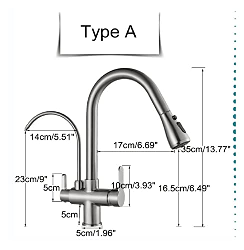 Robinet de cuisine rotation 360 avec purification intégrée et double commande - 8