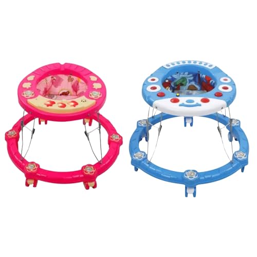 Little Foot Baby Products Musical Activity Walker with Musical Toy Bar Rattles and Activity Toys | Multicolor : Pink