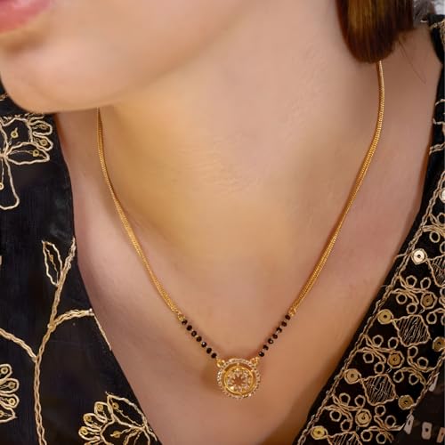Image of 1 Gram Gold Plated Mangalsutra for Women Stylish Gift for Wife Daily Wear