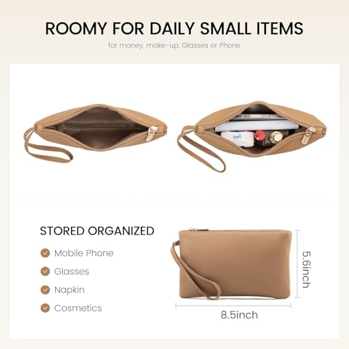 Image of LOVEVOOK Laptop Tote for Women - 15.6 Inch Faux Leather Laptop Bag with Clutch, Large Capacity Office Purse Computer
