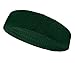 COUVER Premium Quality Stretchable Dark Green Terry Head Sweatband(1 Piece)