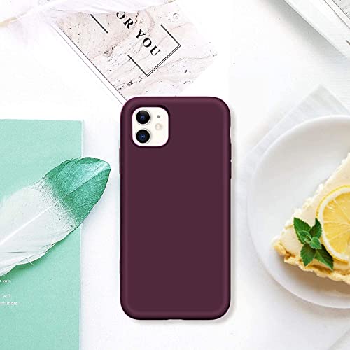 Image of DIZORO Samsung S25 Ultra Case, Compatible with Mag Safe, Matte Luxury Metallic Luster Flexible TPU Wireless Charging Shockproof Case with Camera Protector - 11 Wine