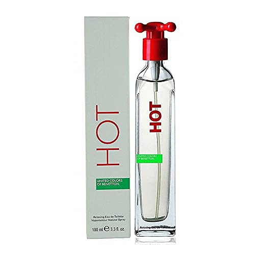 Benetton - Aerosol EDT Hot de United Colors of para mujer, 3.3 onzas