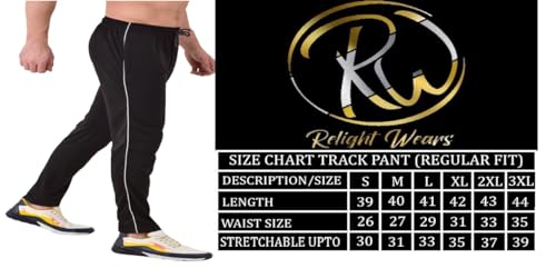 Image of Cotton Track Pant for Men | Lower for Man | Comfortable Lower Men with Zip Pocket for Gym, Sports & Casual Wear