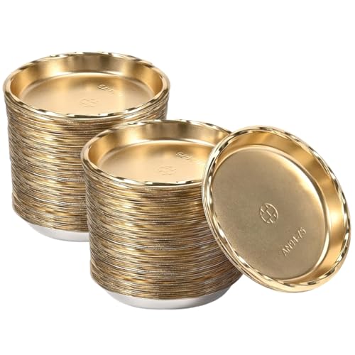 Mini planches à gâteaux de 3 pouces support moules à mousse doré carton 100 pièces