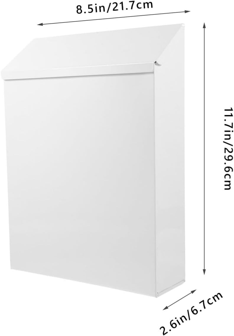 Uonlytech Vintage Wall-Mount Mailbox Lock Suggestion Box for Home Office Design Easy to Install