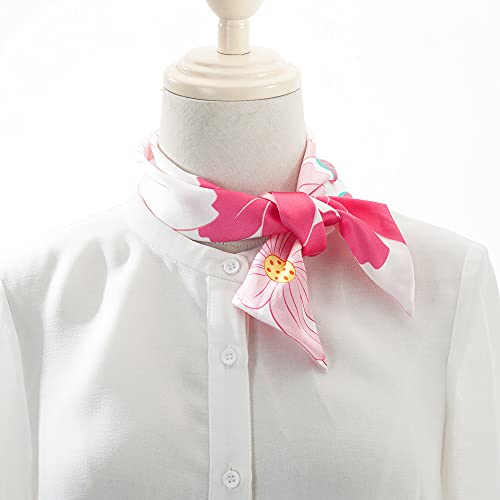 Skinny Scarf Ties Women - Silk Scarf Bag Handle - Neck Ribbons - Hair Tie Scarf Ponytail - 100% Mulberry Silk4