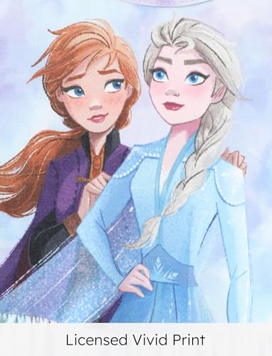 Image of Disney Frozen Elsa Princess Minnie Mouse Stitch Toddler Girl Dresses 2 Pack Short Ruffle Sleeve Costume Set Outfit 2-13 Years