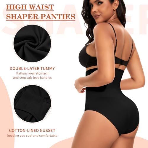 Image of Werena Tummy Control Shapewear Underwear for Women High Waist Body Shaper Panties Shaping Girdle Panty Briefs