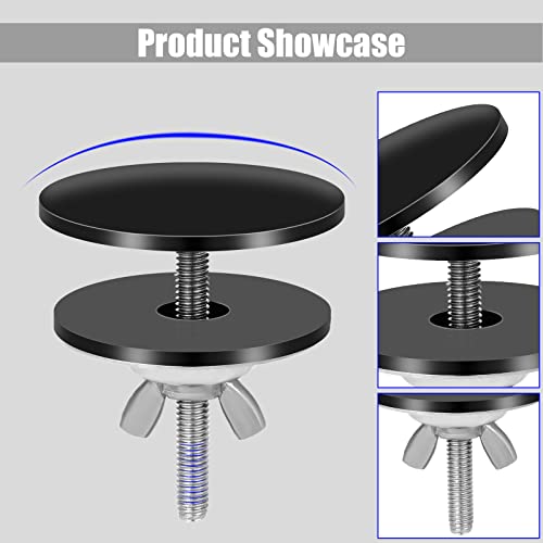 Tappo Copriforo Lavello Cucina, 5cm Nero Acciaio