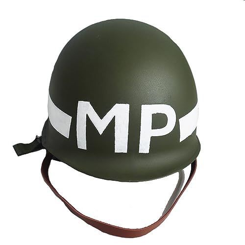 World War II US Military Policeman Helmets M1 MP Helmet Double Layer Steel Helmet Replica