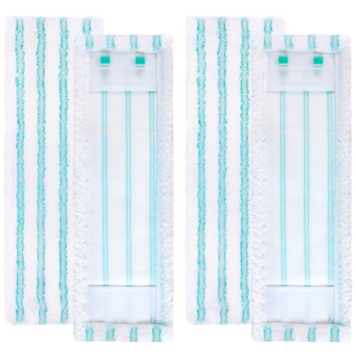 Hezane Lot de 4 Housses d'essuie-Glaces de Rechange pour Leifheit Profi XL Micro Duo / Profi XL Cotton Plus,Les Fibres de Microfibres épuisées Peuvent...