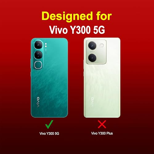 Image of amazon basics Back Case Cover for Vivo Y300 5G | Compatible for Vivo Y300 5G Back Cover | Liquid Silicon Magic Case with Camera Protection | Red