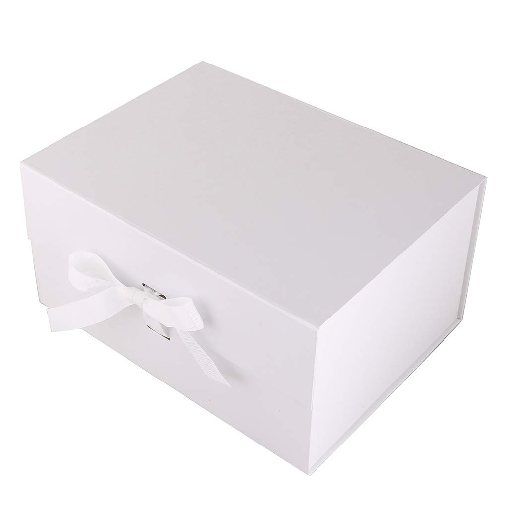 Rigid Rectangle Shaped Presentation Gift Box (Ivory, A4 Deep)