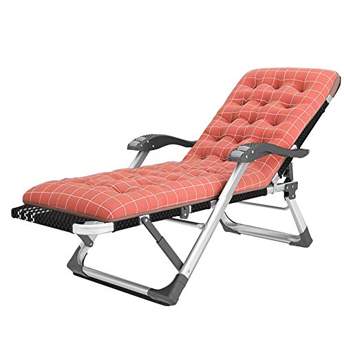 Lsoiup Sillón reclinable portátil para el hogar con Ajuste de 15 Pasos, Respaldo de Aluminio de Gravedad Cero, Cama Plegable para Hospital, sillón reclinable para Exteriores