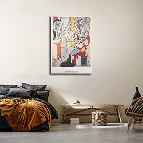 Surrealism Oil On Canvas Rendering By Ray Martinez Artist The Sculptor Style Surrealism Cubism Movement Poster Canvas Wall Art Painting Mural Modern Home Bedroom Living Room Home (08X12Inch-No Framed) #TOP4