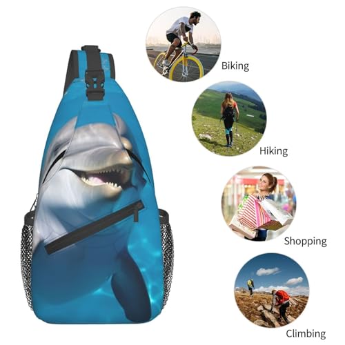 Sling Bag para Mujeres y Hombres Crossbody con Diseño de Delfín miniatura 5