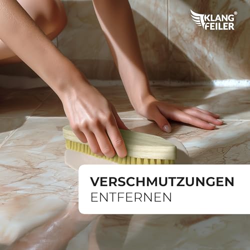 Klangfeiler® 2 Scheuerbürsten Reinigungsbürste aus Holz - Hart & Sehr Hart - Made in Ukraine