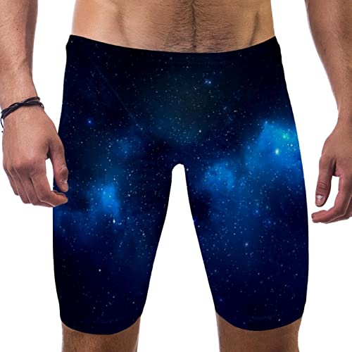 Bañador de natación tipo jammer Multicolor Starry Night para entrenamiento
