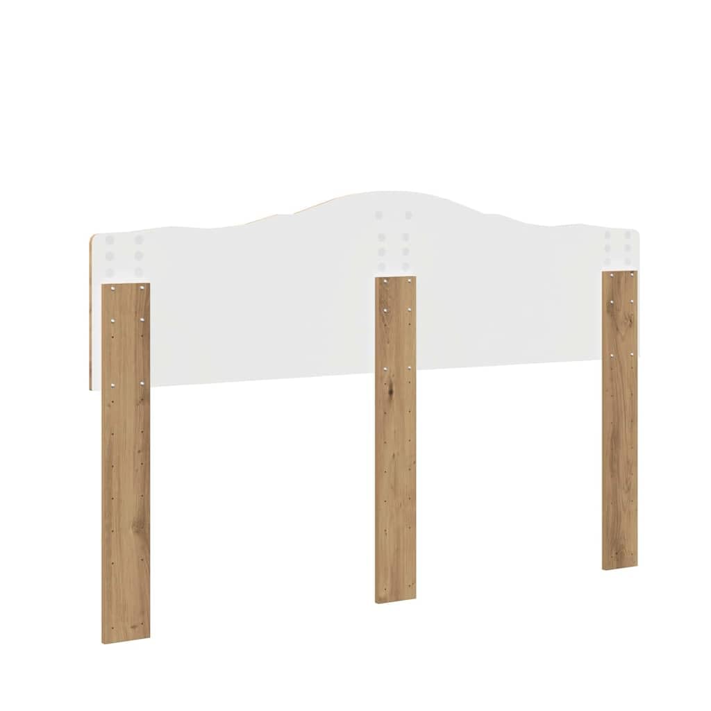 Cabecero de madera de roble Artisan, 150 cm, cabecero de cama, cabecero de cama y respaldo para cama, dormitorio -E
