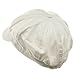 e4Hats.com Cotton Elastic Newsboy Cap-White XL-2XL