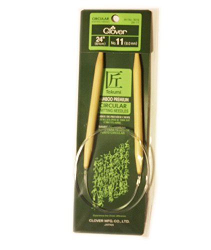 Clover Takumi Bamboo Circular 24-Inch Knitting...