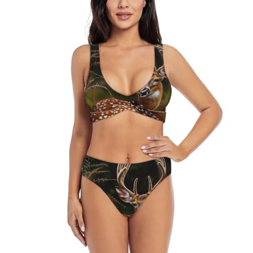 Maillot de bain deux pièces Whitetail aux finitions premium cerf
