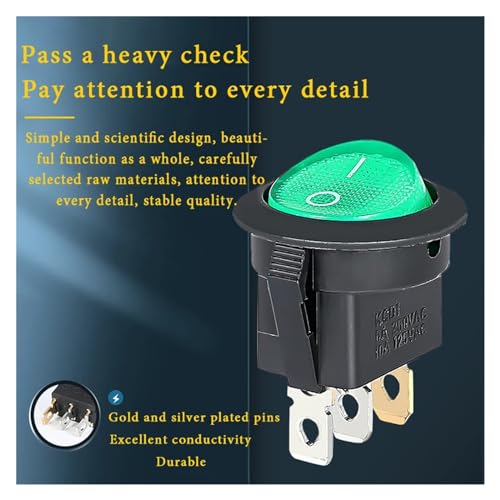 Bouton de commutation type de navire avec indicateur lumineux précis - 3