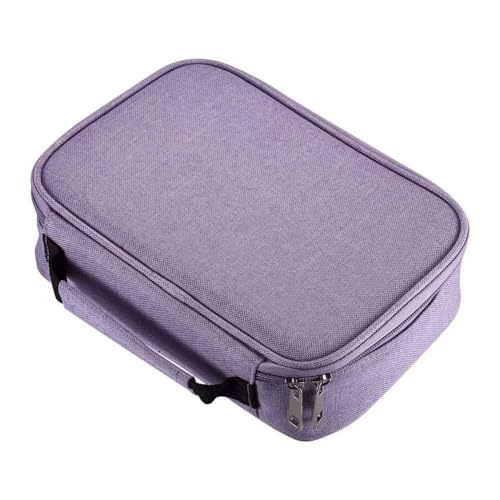 Estojo BOX escolar de grande capacidade armazenamento 100 Pens Impermeável (Lilas)