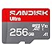 SANDISK Ultra microSDXC 256 GB, UHS-I-Karte + SD Adapter (bis zu 195MB/ Lesen, Full-HD-Video, V10, U1, C10, A1) Karte für Android-Smartphones oder -Tablets, Kameras und Laptops