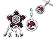 RIMEJERDEZ New 2025 925 Sterling Silver Luminous Red Monster Piranha Pendant Original Charm Beaded Fit Women's Bracelet DIY Jewelry Christmas Gift Jewelry Gift Fashion Trendy Accessories Creative