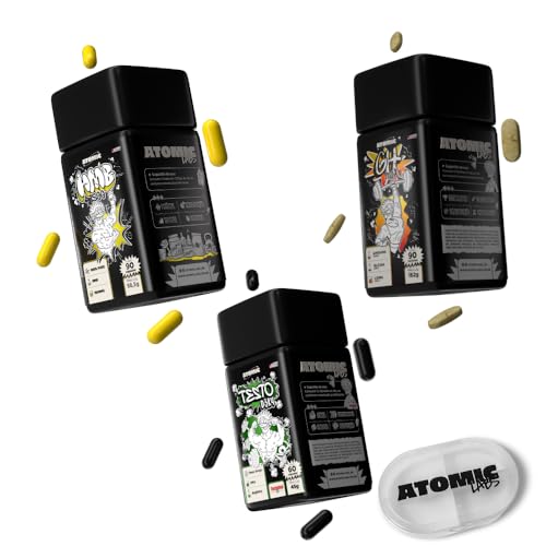TRIO 3 - GH Max + Testofen + HMB - Atomic Labs