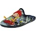 ALBEROLA-SEVILLAS A17710 Chinela Zapatilla Destalonada Descalza Casa Bordada Muñeca Trenzas Invierno Mujer Azul Talla 37