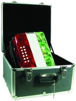 Red & Green Button Key Accordion