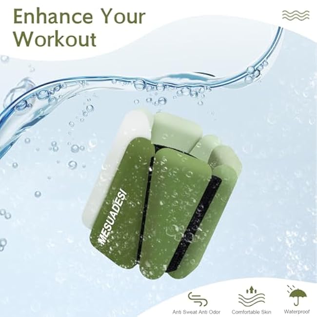 Wrist Weights for Women, Set of 2 Adjustable Ankle Weights Wearable Arm and Leg Wrist Weights for Walking Yoga Pilates Running Dance Gym 1Lb Each