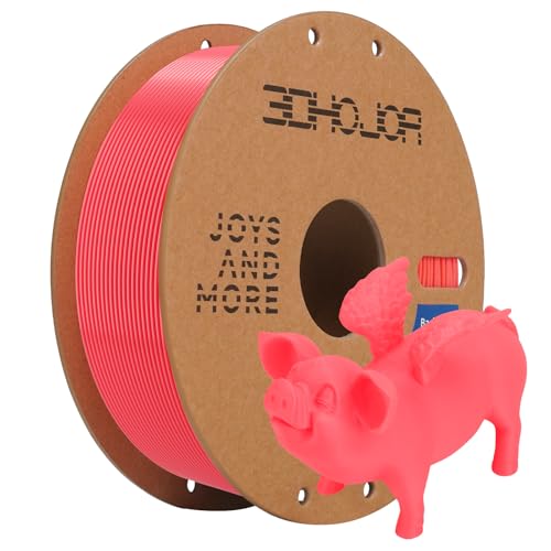 Image of 3D Printing Filament High-Speed PLA Filament 1.75mm 300mm /s 1kg Cardboard Spool Dimensional Accuracy + /- 0.03 mm Fit Most 3D FDM Printer-Pink